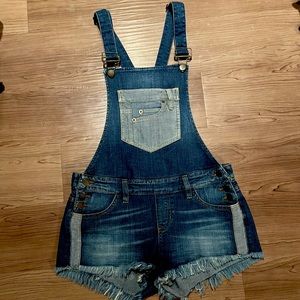Guess jean overall shorts, small/petite